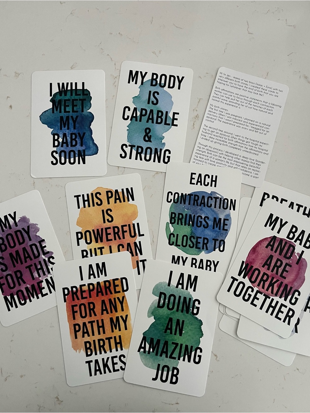 Labor Encouragement Cards